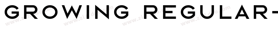 Growing Regular字体转换